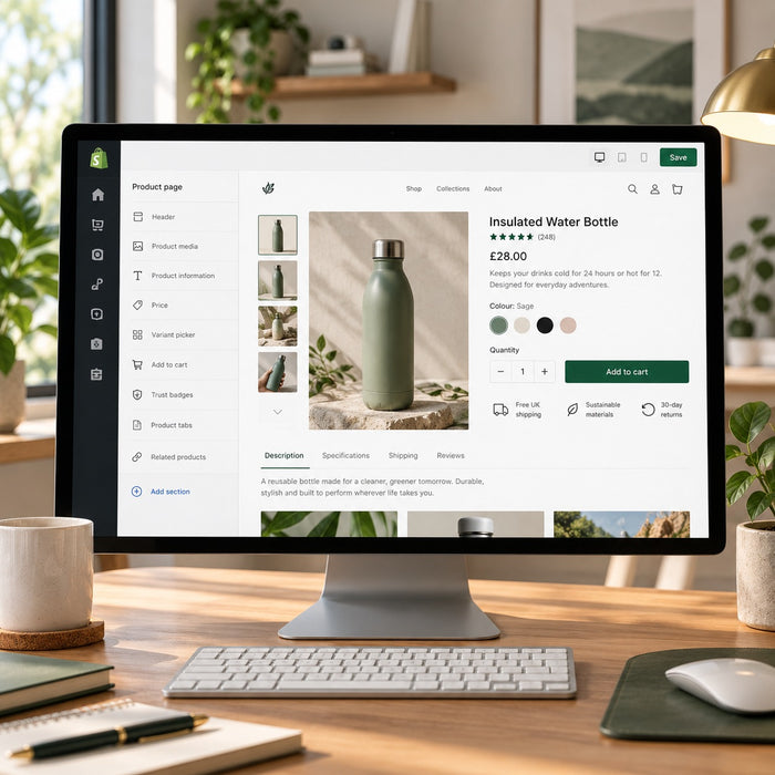 Mind the Shop Product Page Template build and optimisation service cover