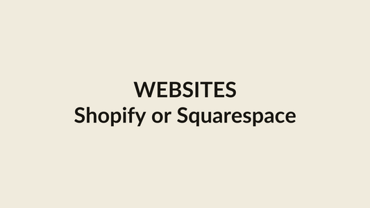 Websites — Shopify or Squarespace, category card