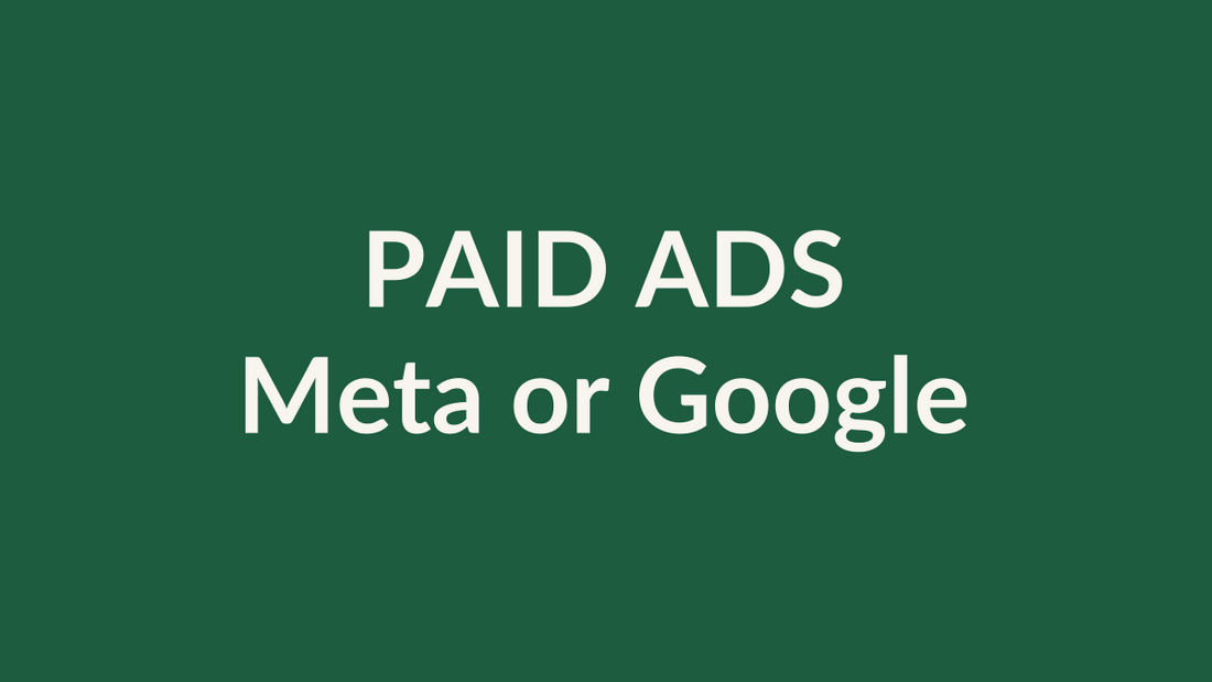 Paid ads — Meta or Google first, category card