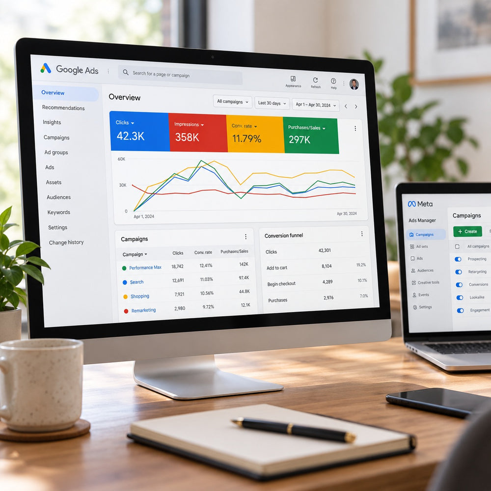Mind the Shop Single Campaign Setup service cover for Google Ads or Meta Ads
