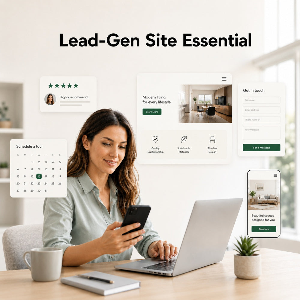 Mind the Shop Essential lead-generation website build service cover