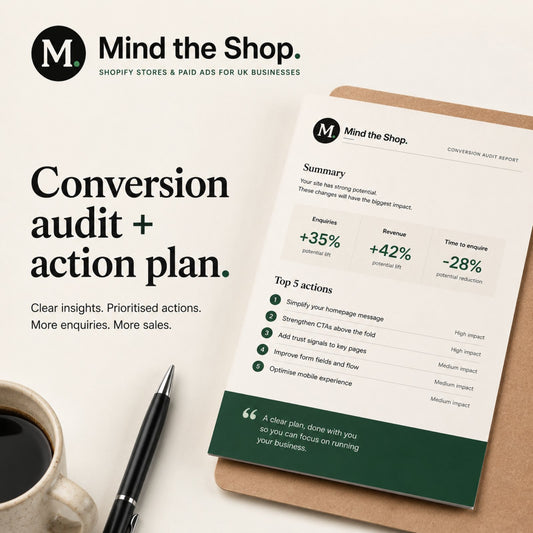 Conversion audit + action plan