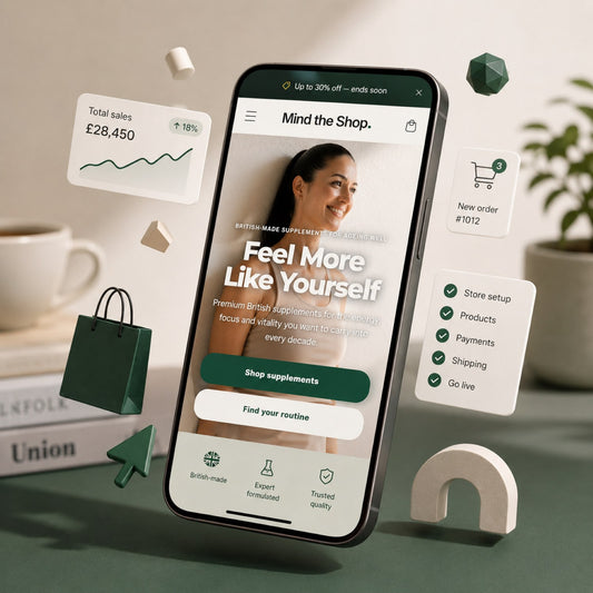 Mind the Shop E-commerce Store Premium Shopify build service cover
