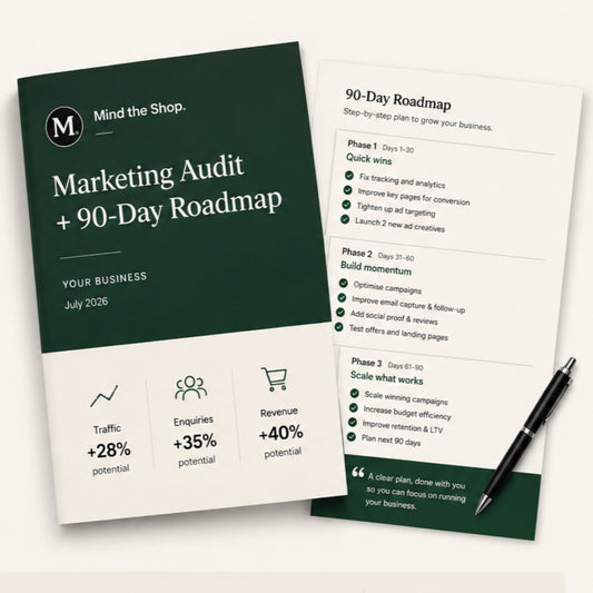 Marketing audit + 90-day roadmap