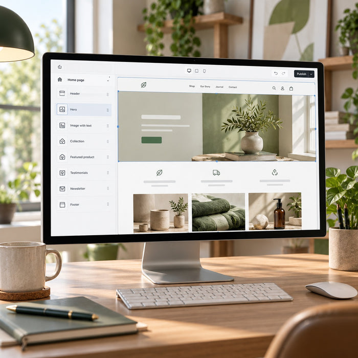 Mind the Shop Single Page Build service cover for Shopify websites